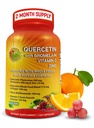 Quercetin med Bromelain Vitamin C och Zink Berikad med organiska hela livsmedel - 1215mg per servering - Quercetin Phytosome 500mg kapslar med ingefära och flavonoider för immunstöd - 120 greve