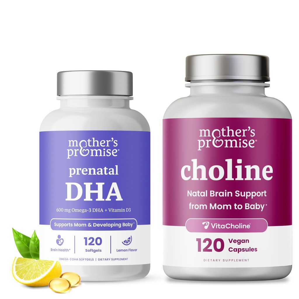 Mors löfte Prenatal DHA & Choline Capsules Bundle