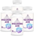 Liposomal Hyaluronic Acid 1000mg, High BioavailabilityHyaluronic Acid Capsules, Dietary Supplement Support Skin och Bones, 240 kapslar (Pack of 4)