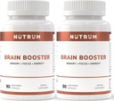 Brain Booster Supplement - Brain Power Nootropic Supplement - Brain Pills for Focus, Memory, Clarity, Energy & Better Concentration med Alpha-GPC, L-Theanine, Rhodiola, Ginseng, Guarana (Pack of 2)