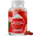 Vitamin B Komplex Gummies för vuxna och barn - B Vitaminer Komplex med Thiamin, Riboflavin, Niacin, 6, 12 och folat - Blanda Supplement för Nervous System Support Energy & High Strength - 60 Gummies