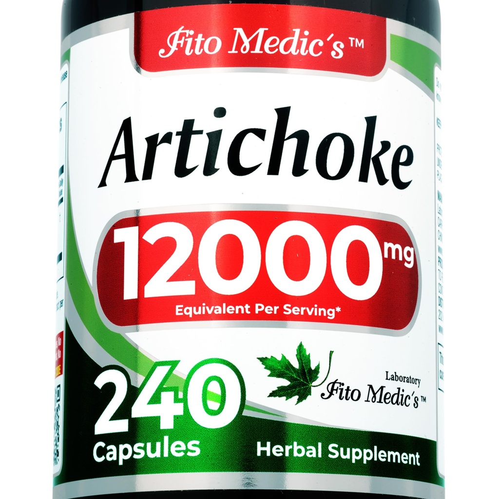 FITO MEDIC'S Lab | Artichoke Extract | Artichoke Extract Capsules | 240 kapslar | 12000 mg | alcachofa.