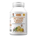 ANDREW LESSMAN PC Liver och hjärnfördelar 60 Softgels - Phosphatidyl Choline, viktigaste byggblock för hälsosam lever och hjärnstruktur, funktion. Inga tillsatser. Lätt att svälja mjukglar