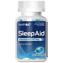 HealthA2Z Sleep Aid, Diphenhydramine Softgels, 50mg, stöder djupare, Restful Sleeping, Non Habit-Forming (100 grejer)