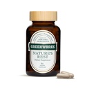 Greenworks Nature Rest Melatonin Free Sleep Aid - Organic Herbal Supplement med Ashwagandha & Valerian Root - Vegan Capsules, 60 Count.