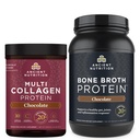 Forntida näring Multi Collagen Protein Powder, Chocolate, 40 portioner + Bone Broth Protein Powder, Chocolate, 40 portioner