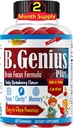 B.Genius Calming Ashwagandha Gummies for Kids and Teens | Calm Sleep and Relax Mood | Kids Gummies for Daily Focus | All Natural Vegan Raspberry Flavor, Non-GMO, Tredjepartstestade | 60 Ct