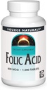 Källa Naturals Folic Acid 800 mcg Kosttillskott - 1000 tabletter