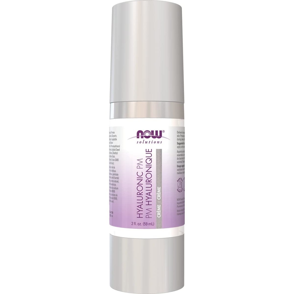 Nu Foods Solutions, Hyaluronsyra PM Creme, 2 fl oz (59 ml)