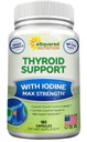 aSquared Nutrition Premium Thyroid Support Supplement med jod (180 kapslar) - Bästa Herbal & Vitamin Complex Pills w / B12, Ashwagandha, Bladderwrack & Kelp - Hjälpare för hälsosam Hormon & Energi