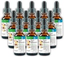 Morter Trace Minerals in Colloidal Suspension (12 Pack) Morter HealthSystem Best Process Alkaline - Nutrient Dense Trace Elements, Fulvic Minerals & Amino Acids