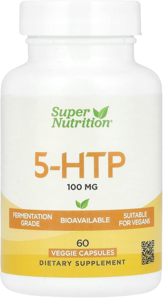 SuperNutrition 5-HTP, 100 mg, 60 Veggie kapslar