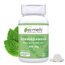 EZ smälter upplösbar KSM-66 Ashwagandha, 300 mg, Sugar-Free, Stress, Sleep and Mood Support Supplement, 30-Day Supply, Peppermint Chill-Flavor - 1 Pack