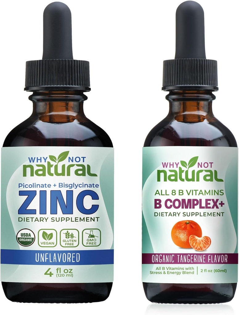 Organisk flytande zink och vitamin B komplex