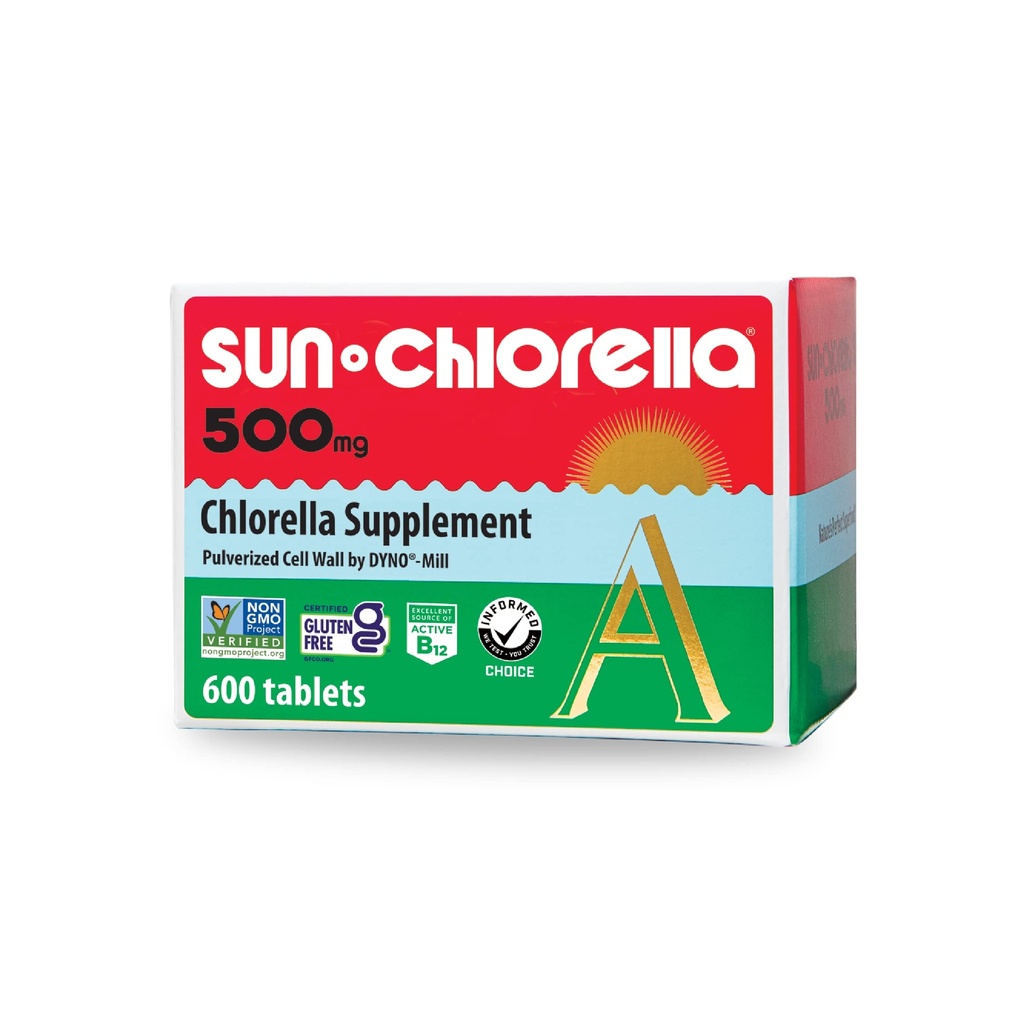 Sun Chlorella A tabletter - 500 mg - 600 tabletter
