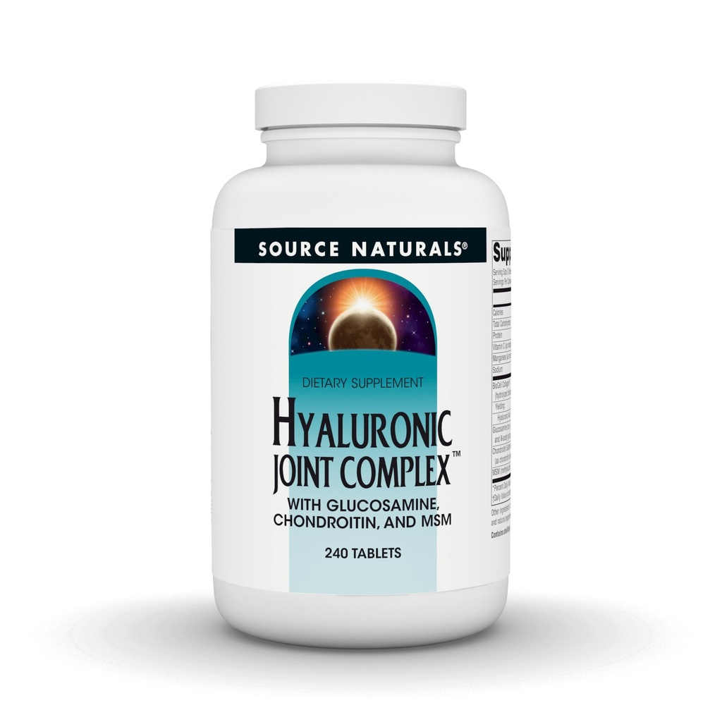 Källa Naturals Hyaluronic Joint Complex med Glucosamine, Chondroitin & MSM Extra Strength - 240 tabletter