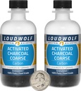 Aktiverad kol / 4 Ounces i 2 flaskor / 100% Pure Food Grade/Granules