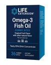 Life Extension Omega-3 Fish Oil Gummy Bites, EPA DHA Fatty syror, högdos EPA DHA Support i en utsökt tuggbar form, icke-GMO, Gluten Free, 36 Gummy Bites