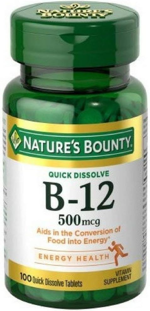 Naturens Bounty Vitamin B-12 500 mcg, 100 ea (Pack av 5)
