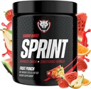 6AM Run Sprint - Pre Workout Powder för omedelbar energiökning för Cardio och Focus - Inga Jitters, High Energy Conditioning Formel - All Natural, Keto, Vegan (Fruit Punch, Full flaska)