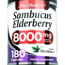 Lab - Elderberry - Sambucus Elderberry 8000 mg, 180 kapslar - Elderberry Capsules - Black Elderberry - Immune Support Supplement- Vitaminer för kvinnor och män, Ultra hög Absorption