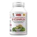 ANDREW LESSMAN High Potency B-Complex 60 kapslar - med höga nivåer av folatkomplex och biotin, främjar cellulär tillväxt, energi, immunfunktion, avgiftning, fettmetabolism och mer