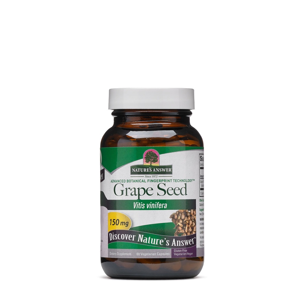 Naturens svar Grape Seed Vegetarian Capsules, 60-Count