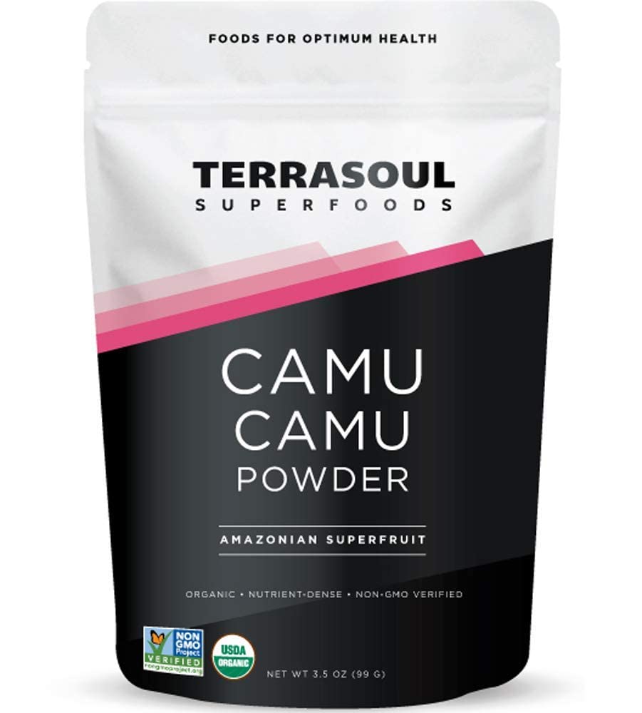Terrasoul Superfoods Organic Camu Camu Powder, 7 Oz (2 Pack) - Raw | Vitamin C | Immun Support