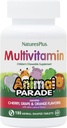 NaturesPlus Animal Parade Children's Chewable Multivitamin - 180 Djurformade tabletter, paket av 3 - Naturliga sorterade smaker - Vegan, Glutenfri - 270 Totalt portioner