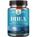DHEA Supplement för kvinnor och män - Ren DHEA 50mg för hormonbalans, förbättrar humörstabilitet, hjärnfunktion, immunsystem, energi och fertilitet - Dehydroepiandrosteronkapslar för vuxna - 60 Ct