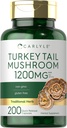 Carlyle Turkiet Tail Mushroom kapslar | 1200mg | 200 greve | Non-GMO & Gluten Free Extract