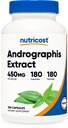 Nutricost Andrographis Extract 450mg, 180 vegetariska kapslar - Non-GMO & Gluten Free