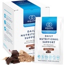 Equilife Daily Nutritional Support, All-in-One Multivitamin Meal Replacement, Pure Chocolate Flavor, 15G Plant Protein, Stöder Övergripande Wellness Inklusive energi, Digestion, & Skin, 14 Packets