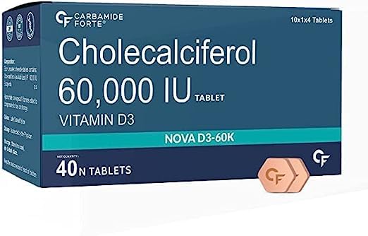 Puritans Vitamin D3 60000 IU - Chewable Cholecalciferol Vitamin D Supplement for Women & Men - 40 Tablets