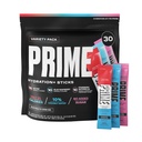 PRIME HYDRATION+ Sticks Variety Pack | Hydration Powder Single Serve Sticks | Electrolyte Powder On The Go | Low Sugar | Koffeinfri | Vegan | 30 Sticks