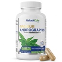 Natural Cure Labs Premium Andrographis Paniculata Extract 1,200mg med 100mg Andrographolides Vegan kapslar för immun & Digestive Support, icke-GMO, Gluten Free, Herbal Dietary Supplement