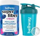 Bellway Super Fiber Powder + Frukt, Mixed Berry Shaker Bottle Bundle