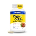 Enzymedica Digest Gold + ATPro, Maximum Strength Enzyme Formel, förhindrar uppblåsthet och gas, 14 Key Enzymes Inklusive Amylase, Protease, Lipase och Lactase, 240 kapslar