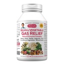 ANDREW LESSMAN Bean and Vegetable Gas Relief 60 Capsules - Natural Enzyme Complex Reduces Gas, Bloating from Beans, Cruciferous Vegetables, Fruits, Grains och andra livsmedel. Gentle och Effective