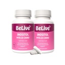 BeLive Myo-Inositol & D-Chiro Inositol Supplement - 2 Pack - 90 Capsules Varje - 40:1 Ratio med folsyra för kvinnor