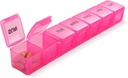 Rosa XL Extra stora veckovisa och dagliga piller organisatör för piller / vitamin / fiskolja / tillägg (rosa)