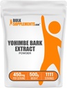 BulkSupplements.com Yohimbe Extract Powder - Yohimbe Bark Extract - Herbal Supplement, Gluten Free, 450mg per Servering, 500g (1.1 lbs) (Pack av 1)