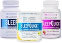 Relaxium Sleep | 60 kapsel + Sleep Quick Melts + Gummies (Family Pack Sleep Bundle)