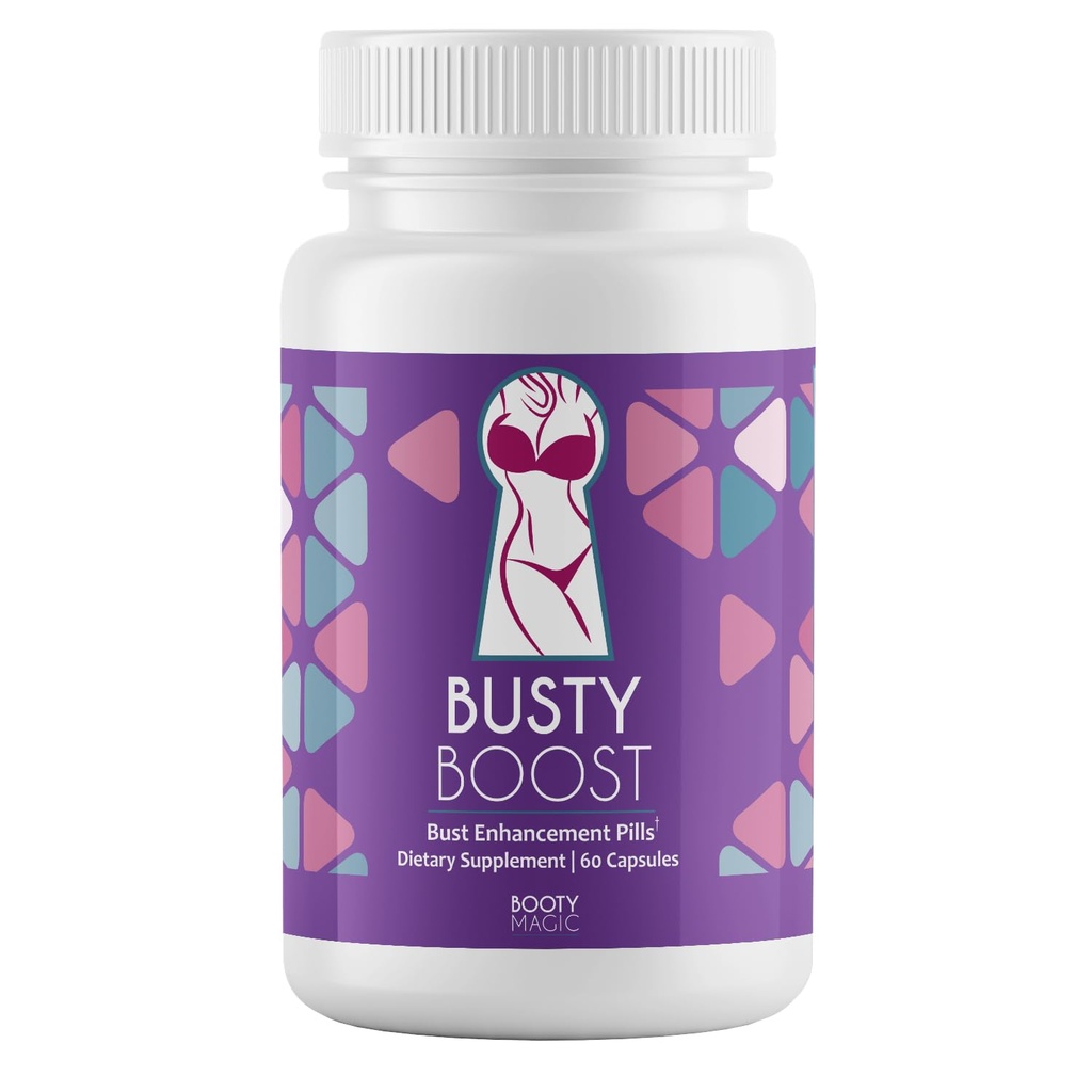 Busty Boost Breast Enhancement Pills - Enhancement & Enlargement Pills for Bigger Boobs & Growth. Natural Fenugreek, Saw Palmetto & Maca Formula. Fuller, Firmer Breasts in 1-2 Months – Made in USA