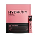 Hydrofy Hydrogen Water + Electrolytes Drink Mix | H2 Hydration Packets med molekylärt väte, natrium, kalium, magnesium, kalcium och mineraler | No Sugar | Raspberry 25 Ct