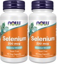 NU Supplements, Selen (L-Selenomethionine) 200 mcg, Essential Mineral *, 90 Veg Capsules (Pack of 2)