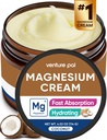 Venture Pal Magnesium Lotion, Topical Magnesium Cream for Sleep, Leg Cramps & Pain, Muscle Relaxation, Calm, Moisturizing Supplement med Coconut Oil, Shea Butter & Hyaluronic Acid, Säker för barn