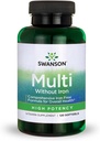 Swanson Multi Utan Järn Multivitamin Hälsotillskott Järnfri Formel 120 Softgels Sgels