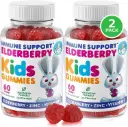 MORITZ Melatonin för barn, Vegan Sleep Aid Supplements med låg socker, vuxen och barn Melatonin Gummies med jordgubbsmak, för ålder 4 +, 60 greve