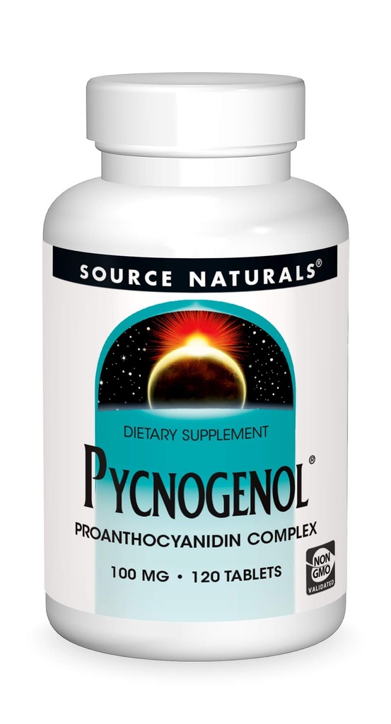 Källa Naturals Pycnogenol, Proanthocyanidin Complex, 100 mg - 120 tabletter